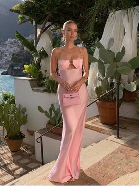 Anna October Tulip Dress maxi pink